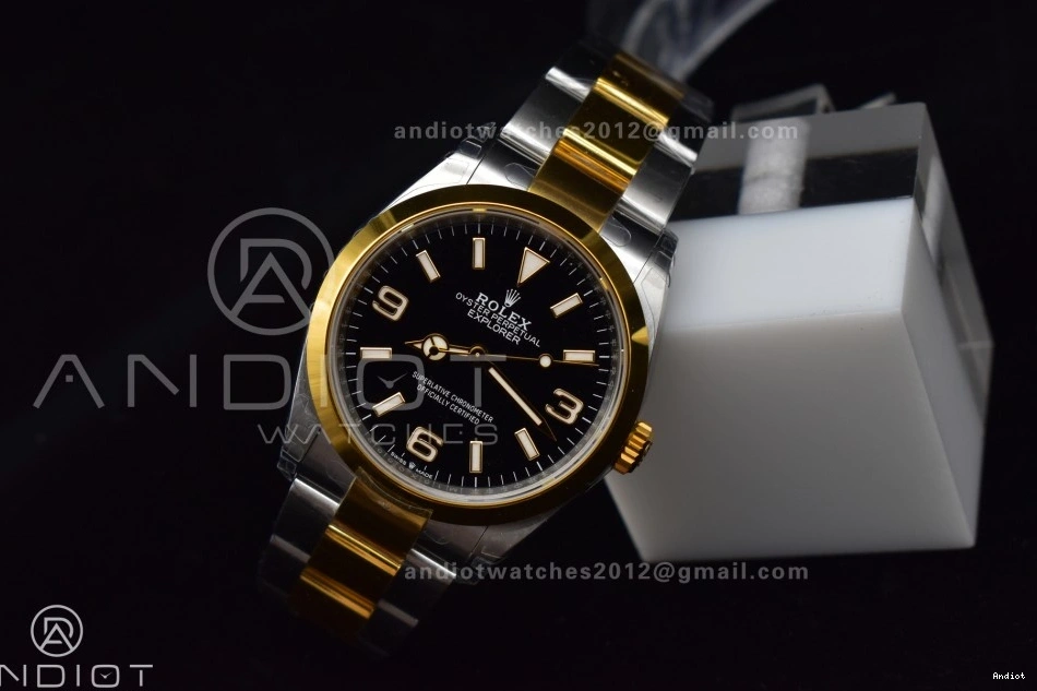 124273 36mm VSF Dial Steel Edition DD3230 on Explorer 1:1 Best Black SS Bracelet 904L YG 0422